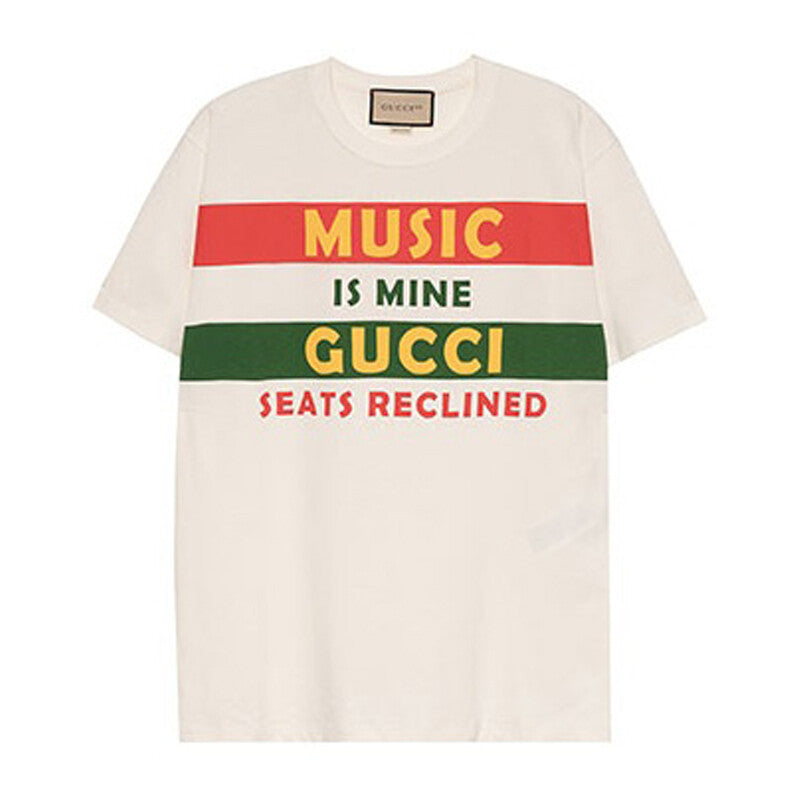 GUCCI Kaos Logo Seri Huruf, Unisex, COD" G-59