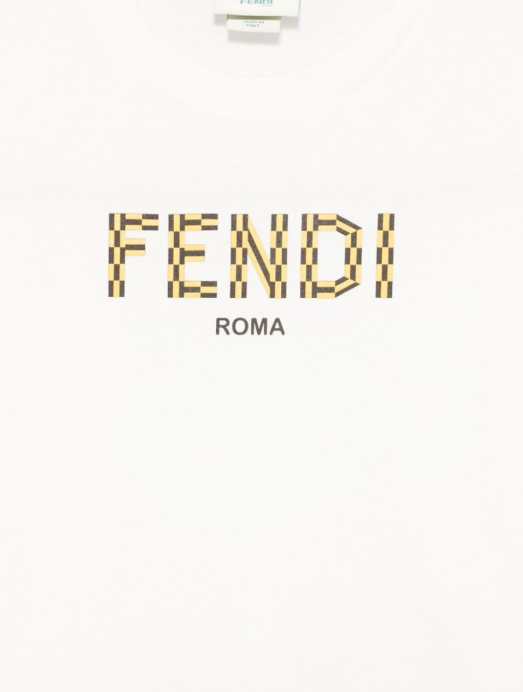 Kaos Pendek FENDI dengan Motif Gambar/Cetak, Cocok untuk Pria dan WanitaF-33