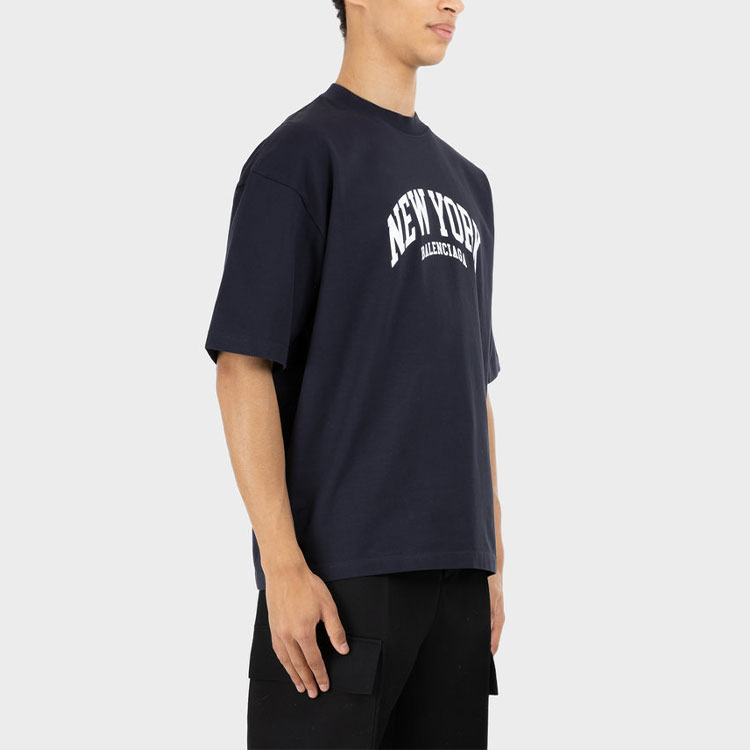 Kaos Pendek Balenciaga dengan Motif Gambar/Cetak, Cocok untuk Pria dan Wanita -BL-49