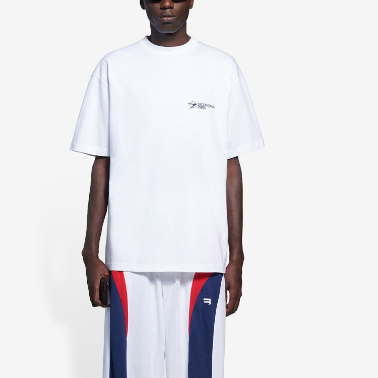 Kaos Pendek Balenciaga dengan Motif Gambar/Cetak, Cocok untuk Pria dan Wanita -BL-51