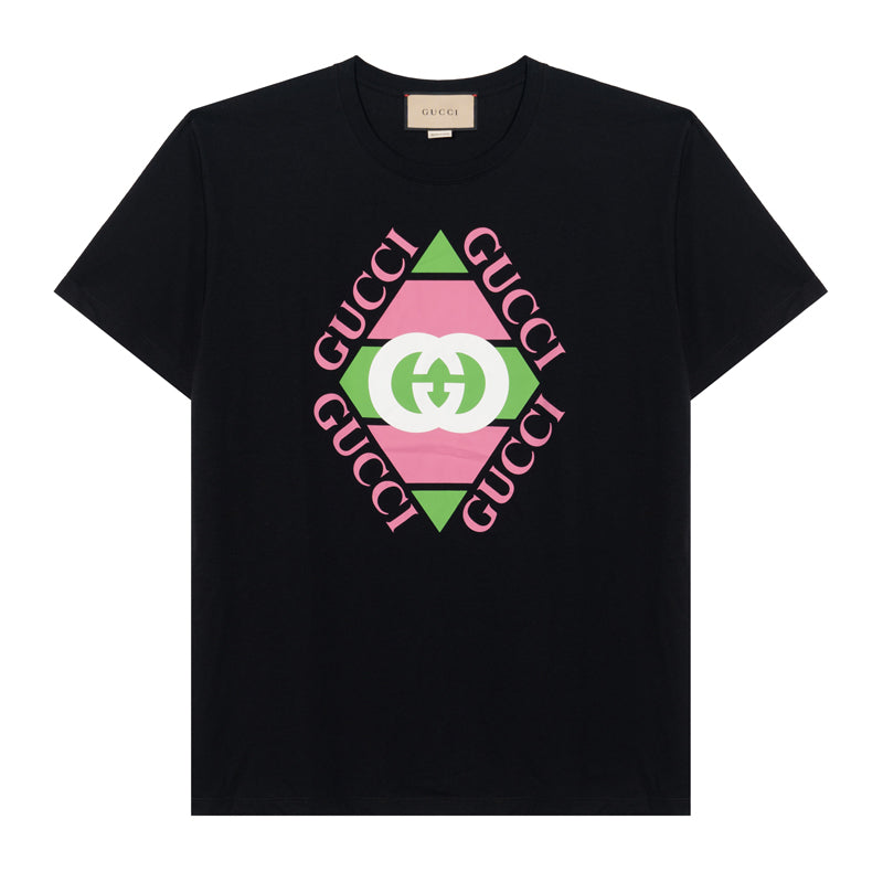 GUCCI Kaos Logo Seri Huruf, Unisex, COD '" "  G-102