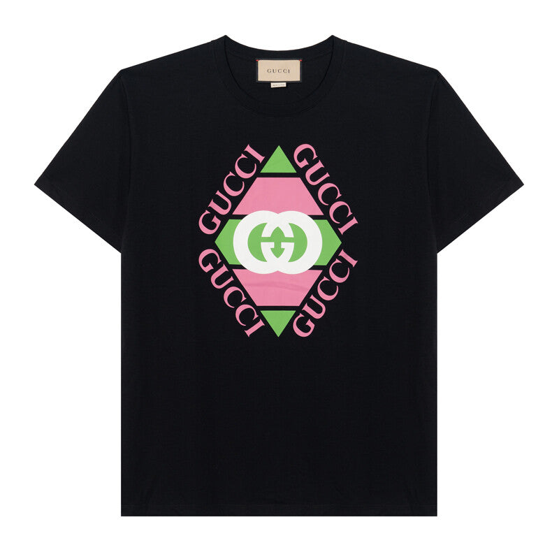 GUCCI Kaos Logo Seri Huruf, Unisex, COD '" "  G-102