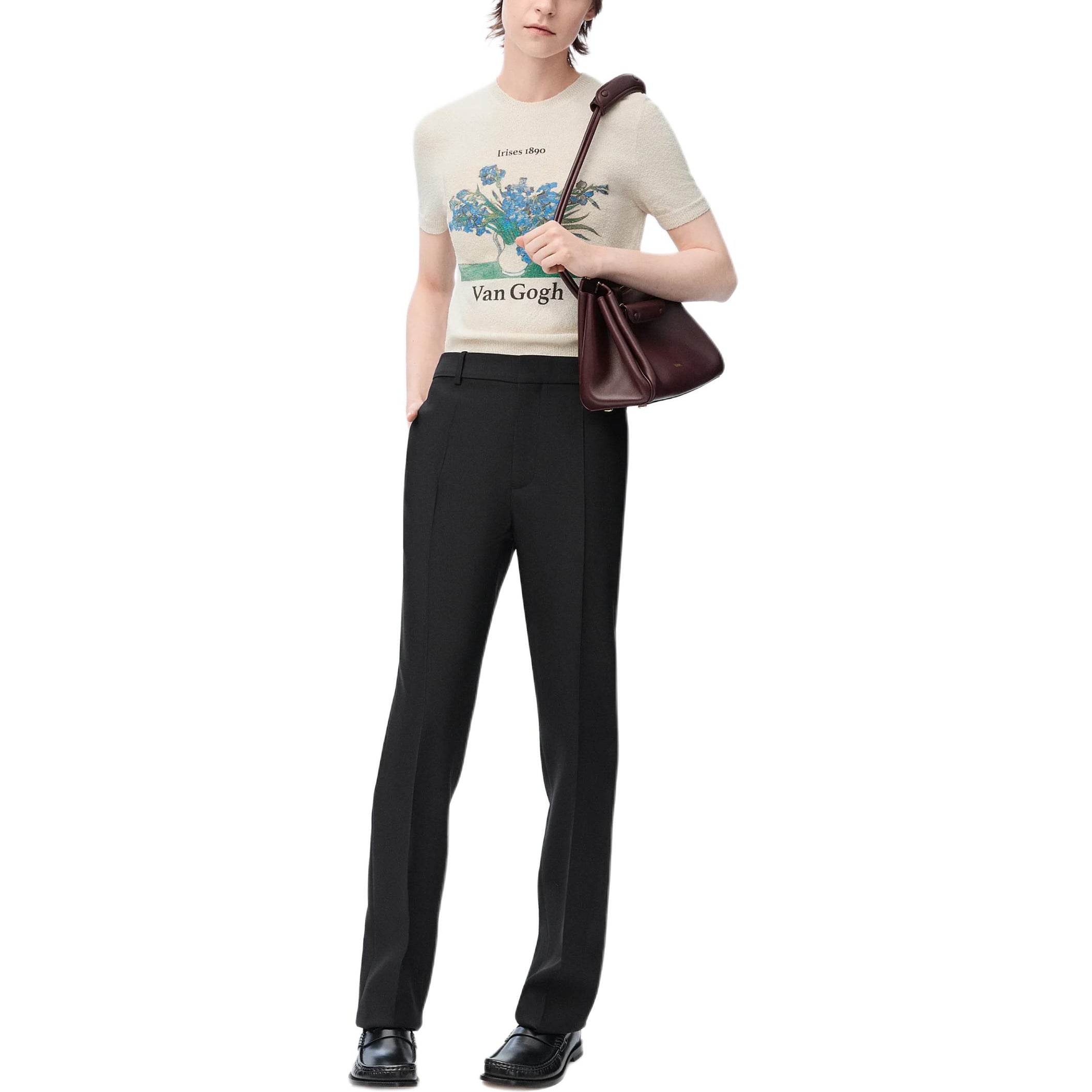 Kaos Pendek LOEWE dengan Motif Gambar/Cetak, Cocok untuk Pria dan Wanita -LE-18