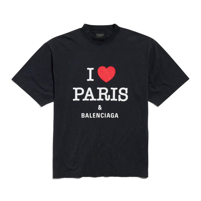 Kaos Pendek Balenciaga dengan Motif Gambar/Cetak, Cocok untuk Pria dan Wanita -BL-03