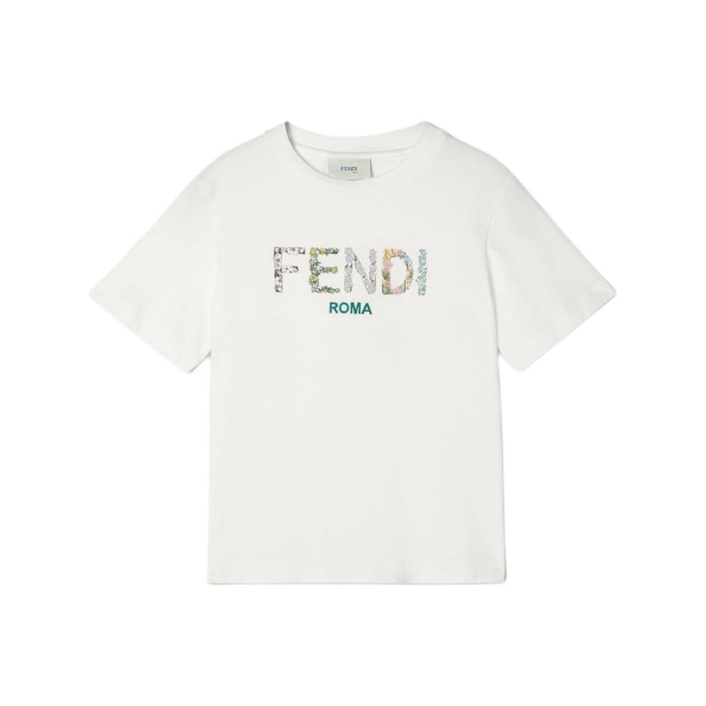Kaos Pendek FENDI dengan Motif Gambar/Cetak, Cocok untuk Pria dan WanitaF-30