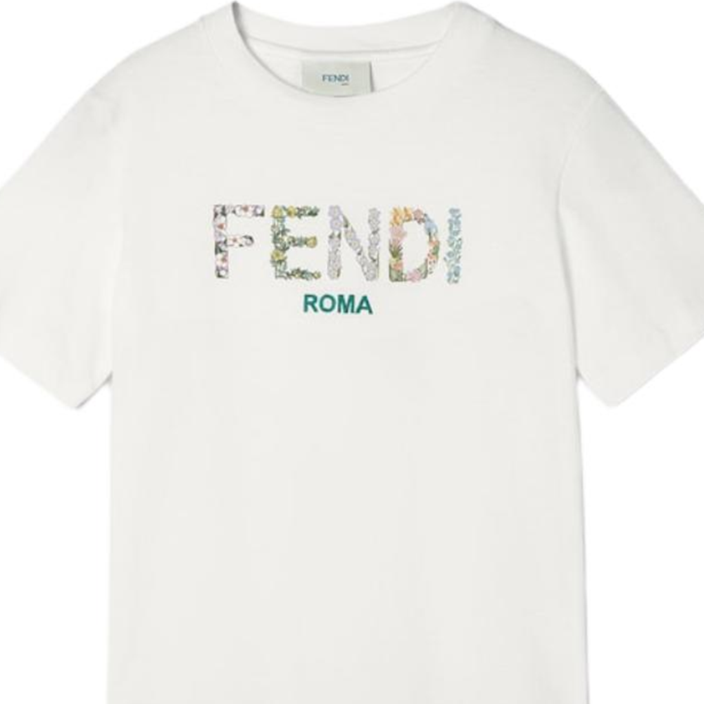 Kaos Pendek FENDI dengan Motif Gambar/Cetak, Cocok untuk Pria dan WanitaF-30