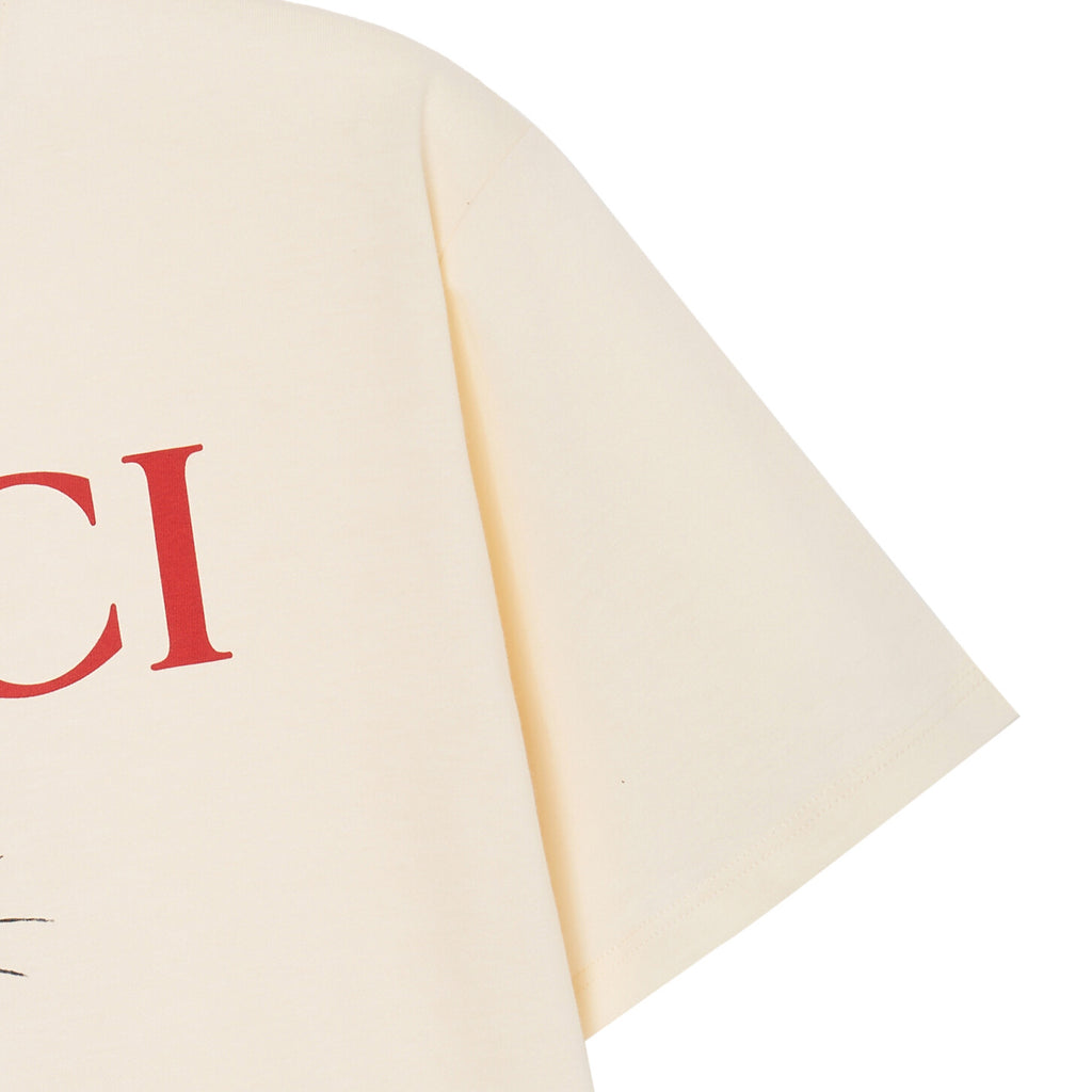 GUCCI Kaos Logo Seri Huruf, Unisex, COD '"    '"  G-36