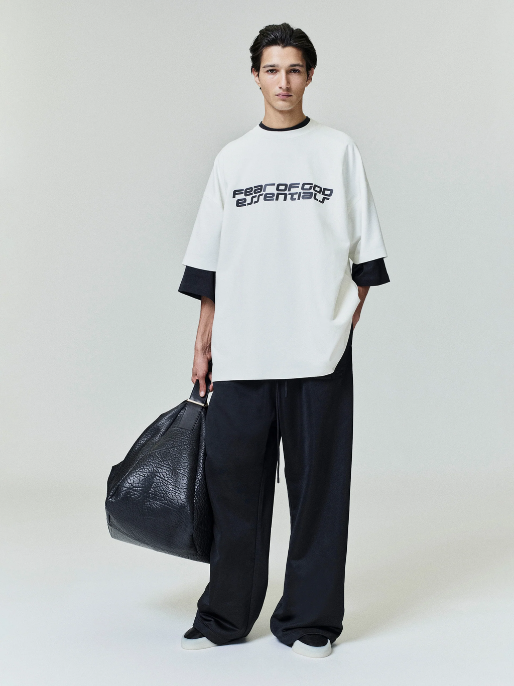 FEAR OF GOD Essentials Kaos Logo Seri Huruf, Unisex '"COD '"  FOG - 6