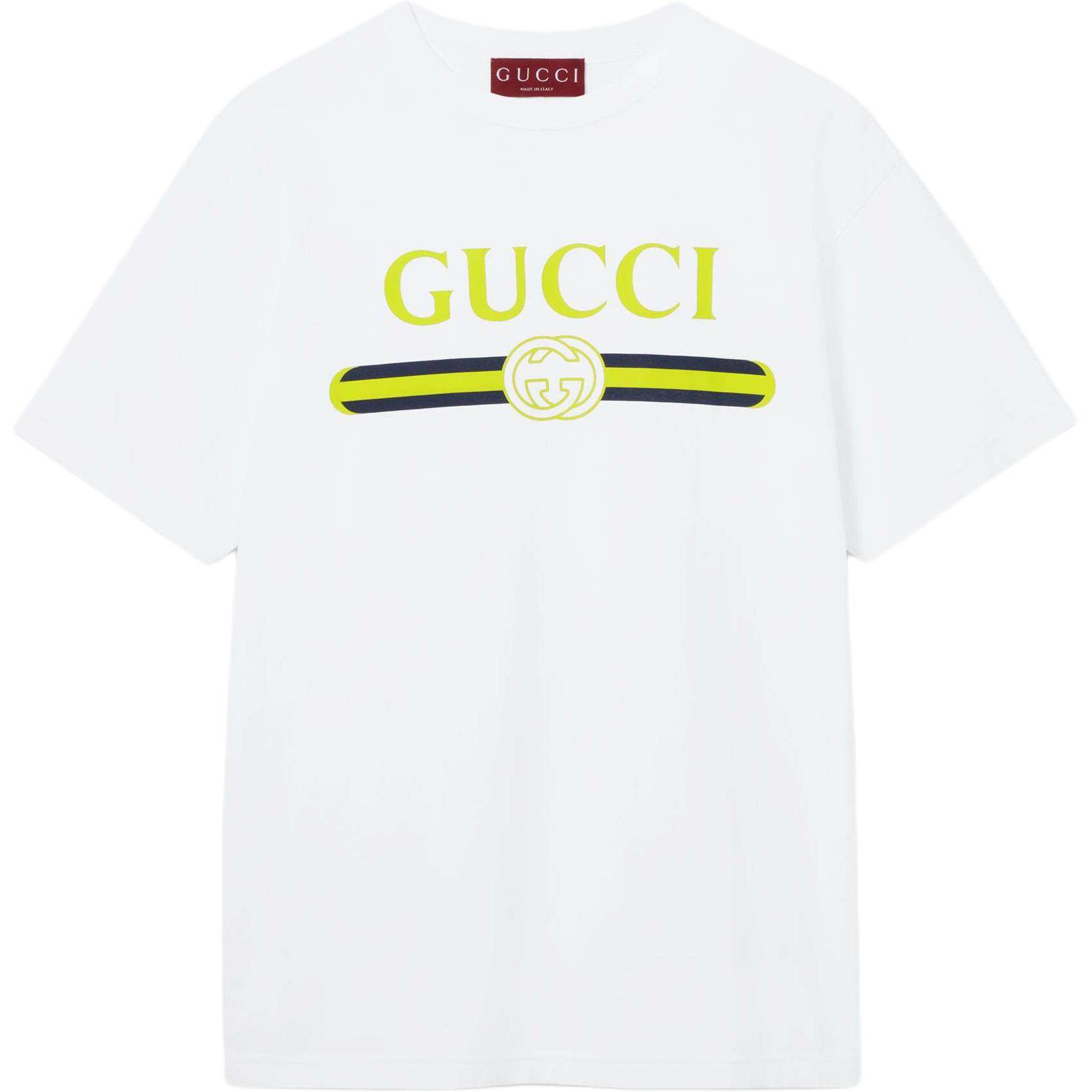 GUCCI Kaos Logo Seri Huruf, Unisex, COD '"    '"  G-51