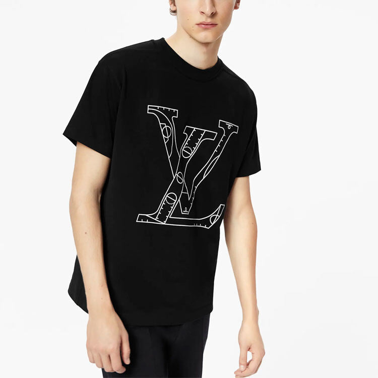 LV Kaos Logo Seri Huruf, Unisex, COD '-L-21