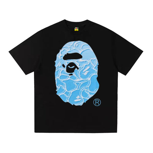 A BATHING APE Kaos Logo Seri Huruf, Unisex '"COD '"  AP-215