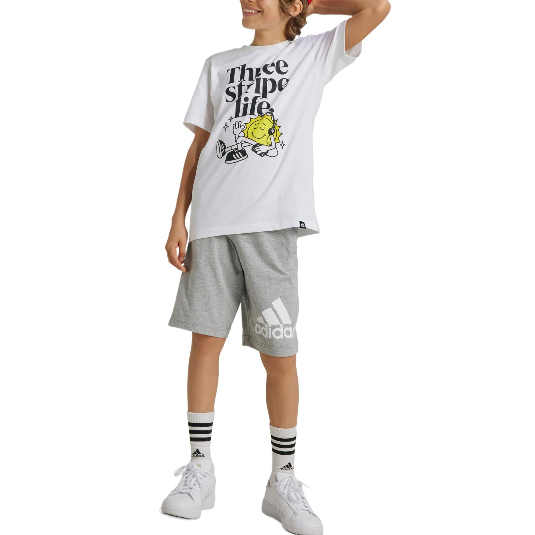 adidas Kaos Logo Seri Huruf, Unisex, COD '" AD-25