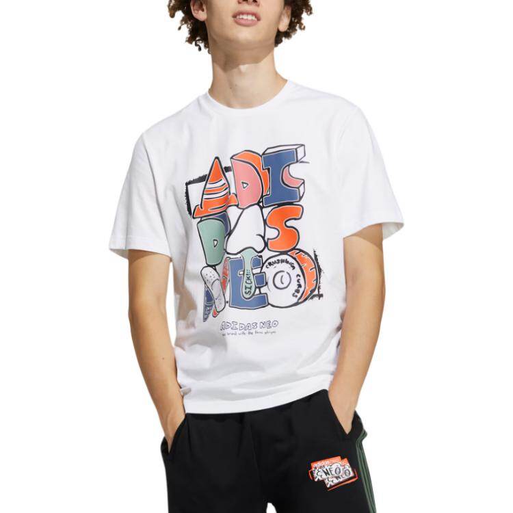 adidas Kaos Logo Seri Huruf, Unisex, COD '" AD-19