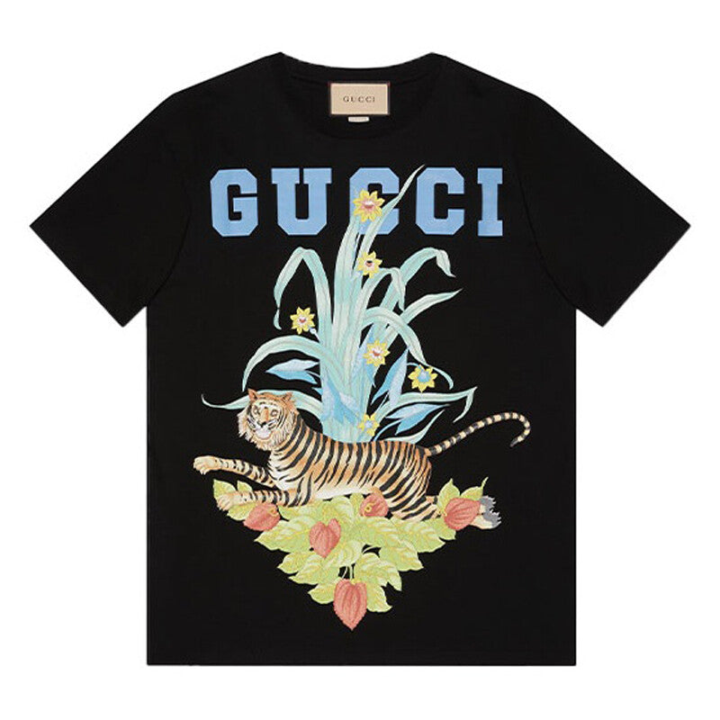 GUCCI Kaos Logo Seri Huruf, Unisex, COD '"   G-78