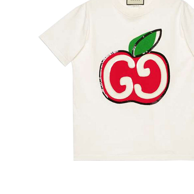 GUCCI Kaos Logo Seri Huruf, Unisex, COD '"    '"  G-61