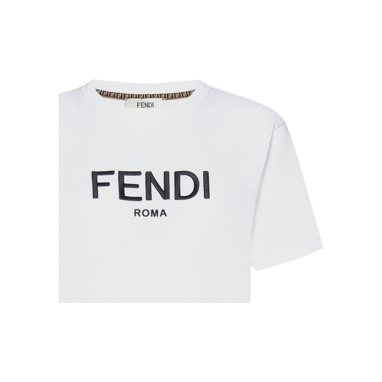 Kaos Pendek FENDI dengan Motif Gambar/Cetak, Cocok untuk Pria dan WanitaF-06