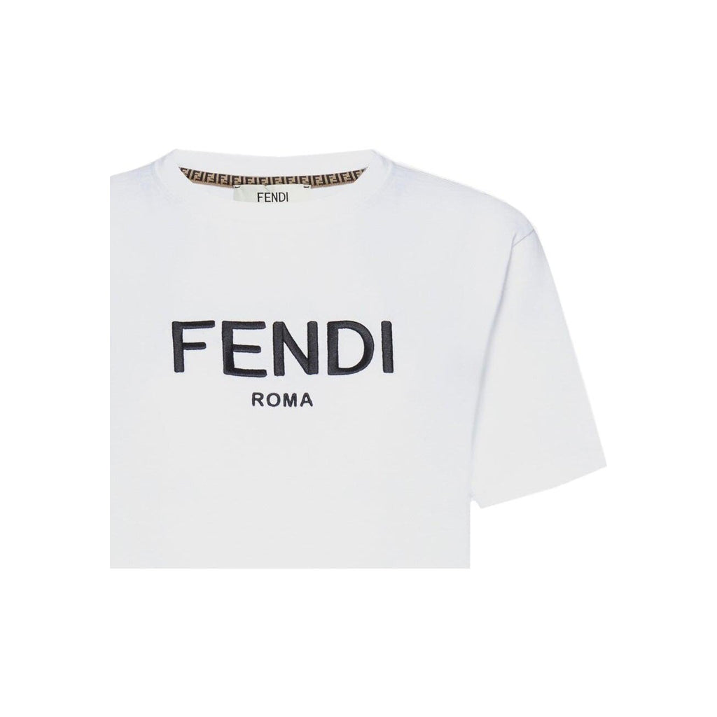 Kaos Pendek FENDI dengan Motif Gambar/Cetak, Cocok untuk Pria dan WanitaF-06