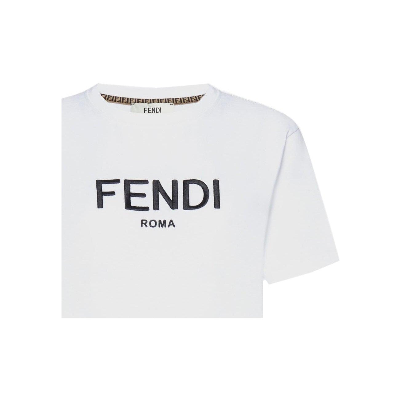 Kaos Pendek FENDI dengan Motif Gambar/Cetak, Cocok untuk Pria dan WanitaF-06