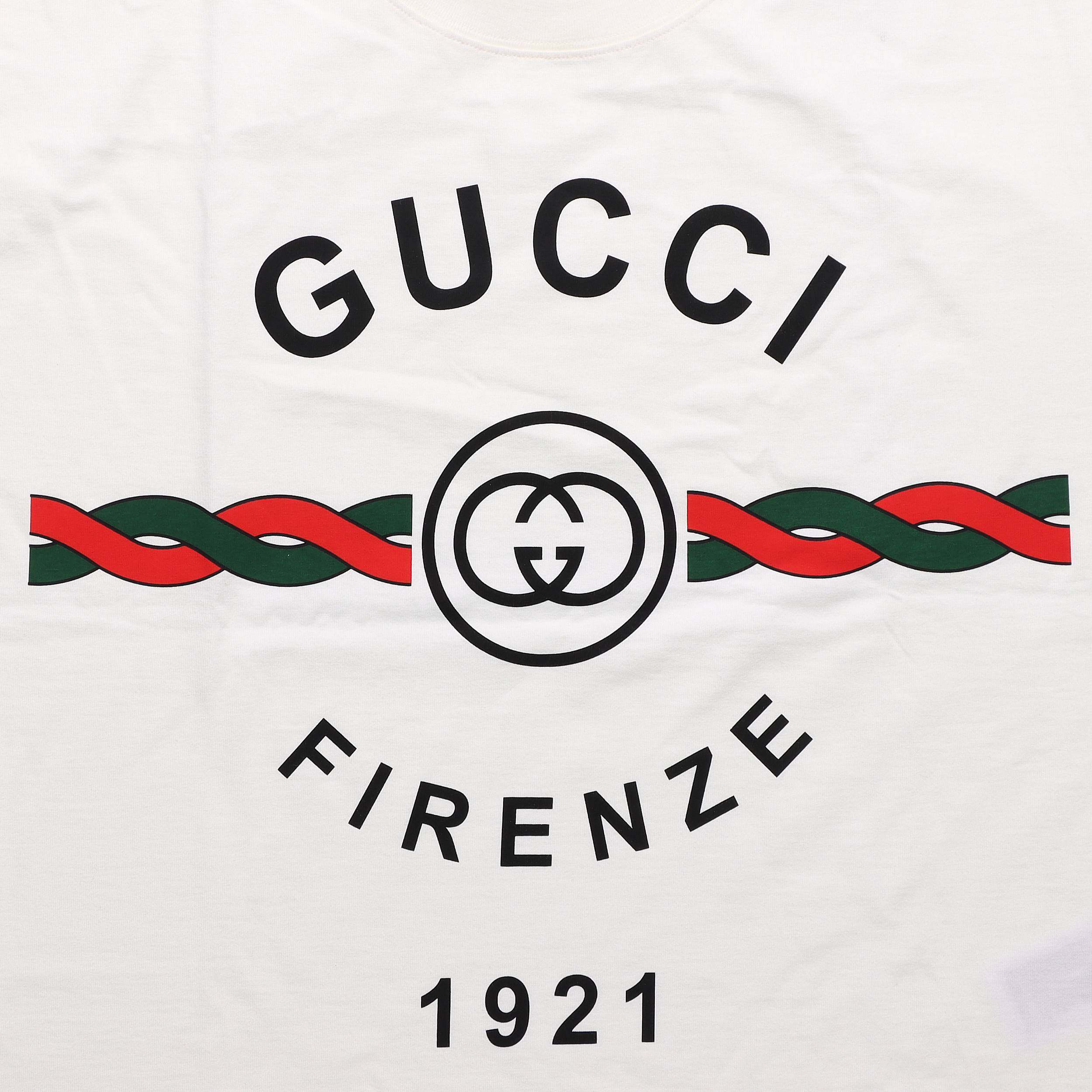 GUCCI Kaos Logo Seri Huruf, Unisex, COD '"    '"  G-33