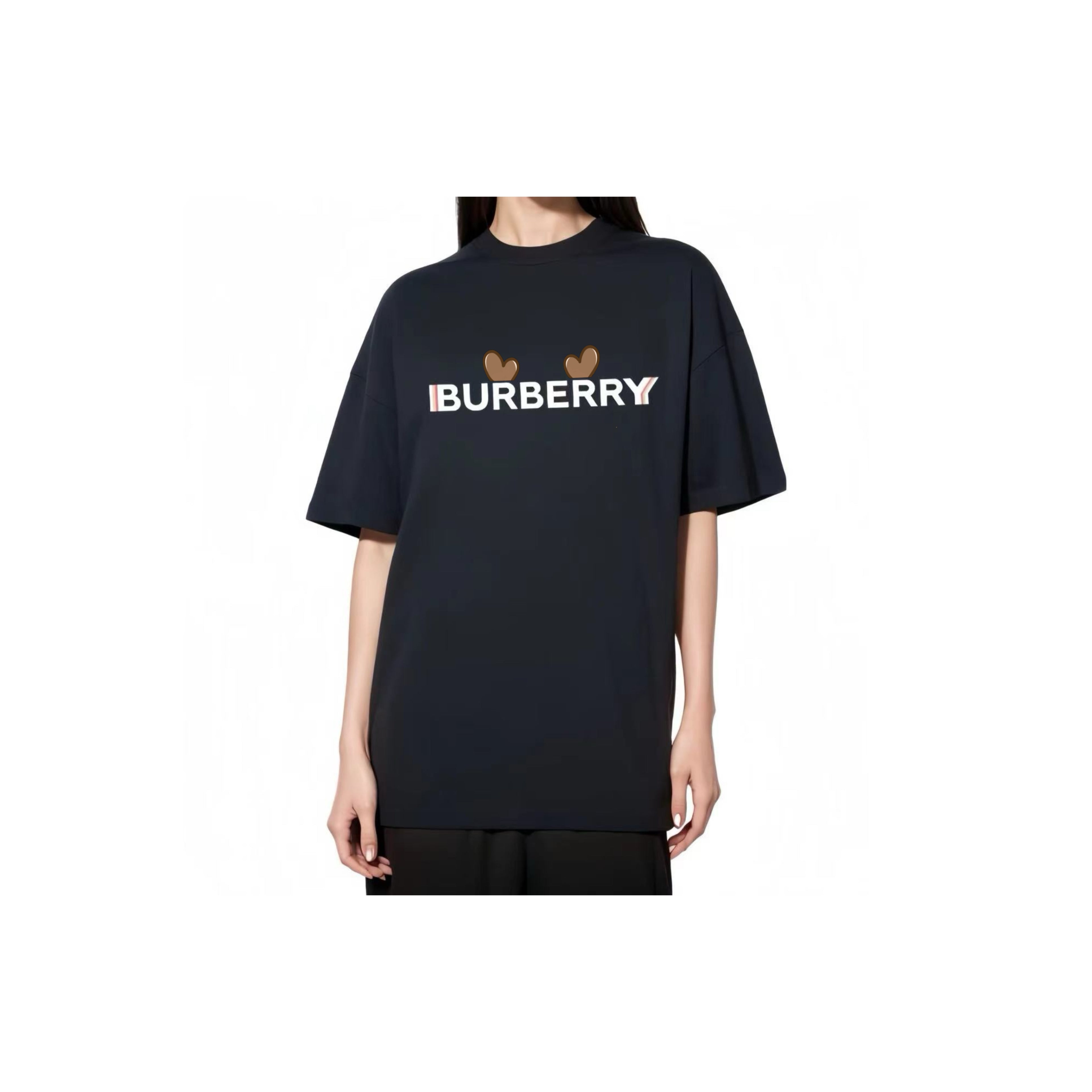 Burberry Kaos Logo Seri Huruf, Unisex, COD '"B-24