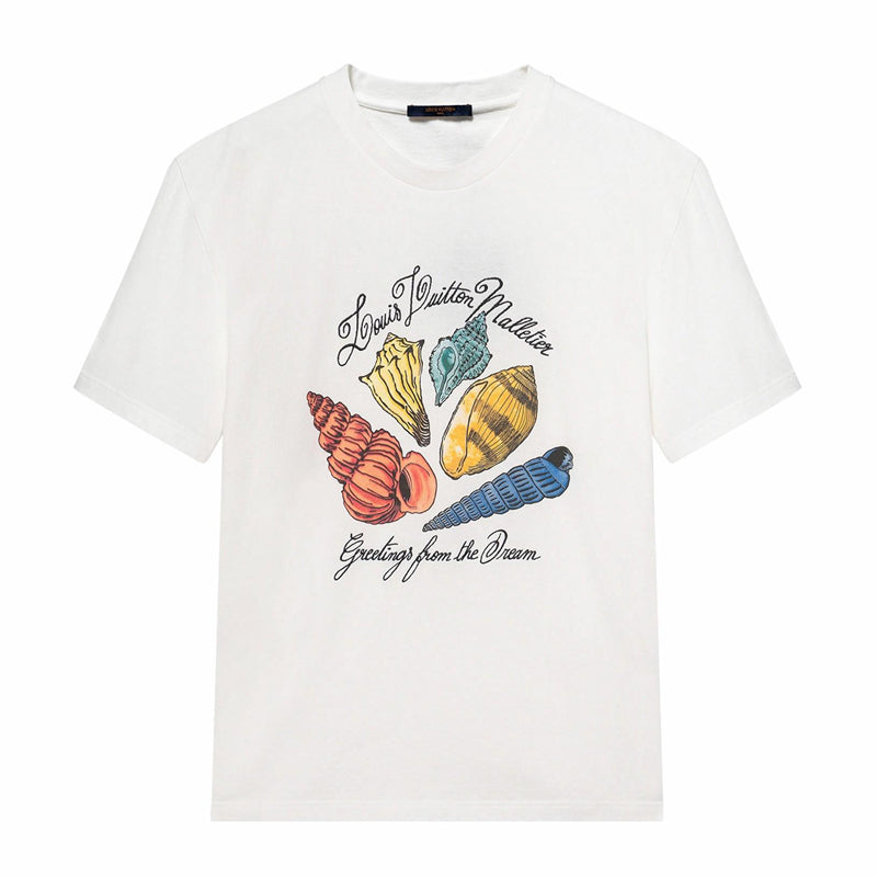 LV Kaos Logo Seri Huruf, Unisex, COD '-L-08