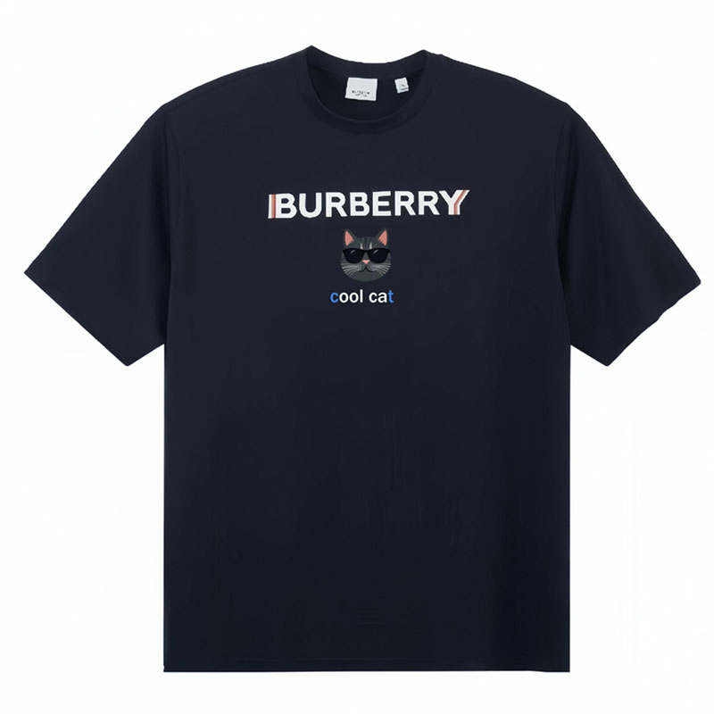 Burberry Kaos Logo Seri Huruf, Unisex, COD '"B-20