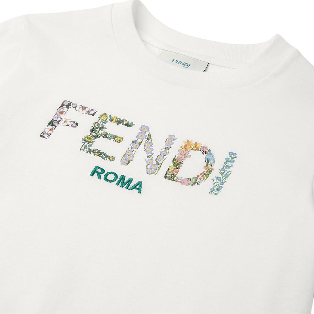 Kaos Pendek FENDI dengan Motif Gambar/Cetak, Cocok untuk Pria dan WanitaF-30