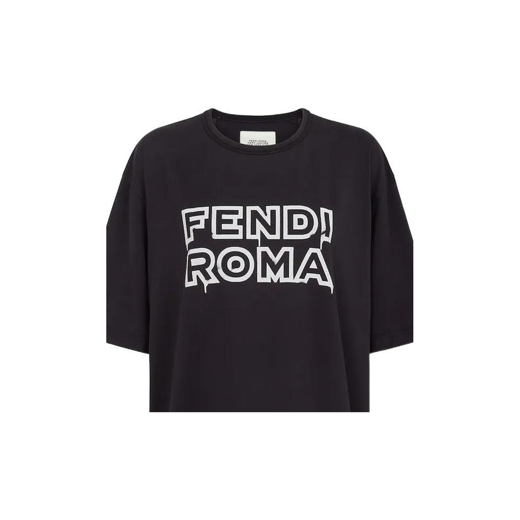 Kaos Pendek FENDI dengan Motif Gambar/Cetak, Cocok untuk Pria dan WanitaF-13