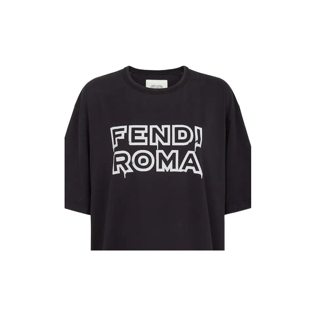 Kaos Pendek FENDI dengan Motif Gambar/Cetak, Cocok untuk Pria dan WanitaF-13