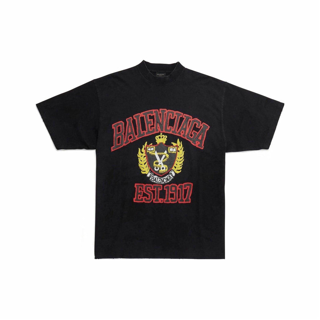 Kaos Pendek Balenciaga dengan Motif Gambar/Cetak, Cocok untuk Pria dan Wanita -BL-22