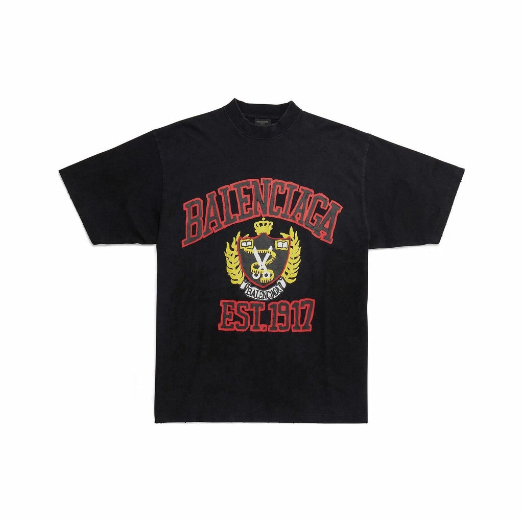 Kaos Pendek Balenciaga dengan Motif Gambar/Cetak, Cocok untuk Pria dan Wanita -BL-22