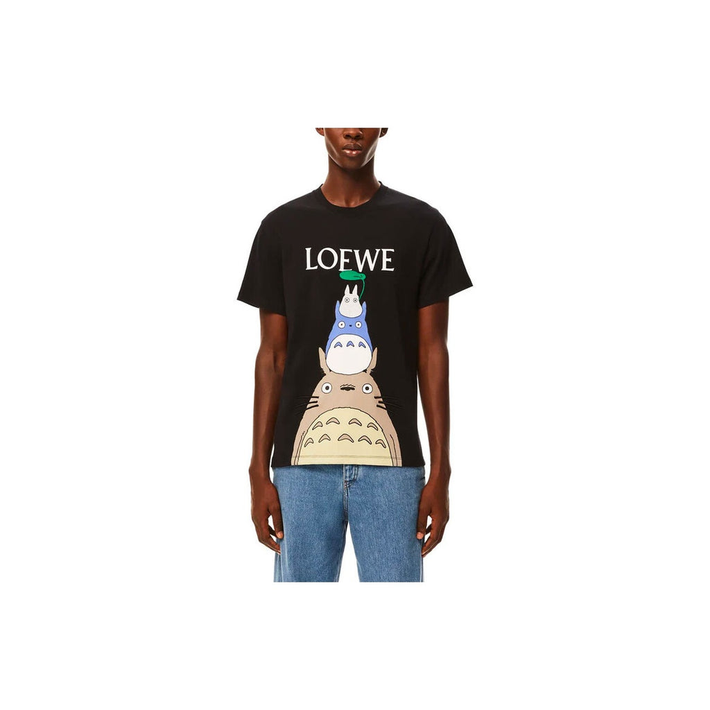 Kaos Pendek LOEWE dengan Motif Gambar/Cetak, Cocok untuk Pria dan Wanita -LE-17