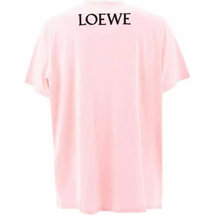 Kaos Pendek LOEWE dengan Motif Gambar/Cetak, Cocok untuk Pria dan Wanita -LE-22