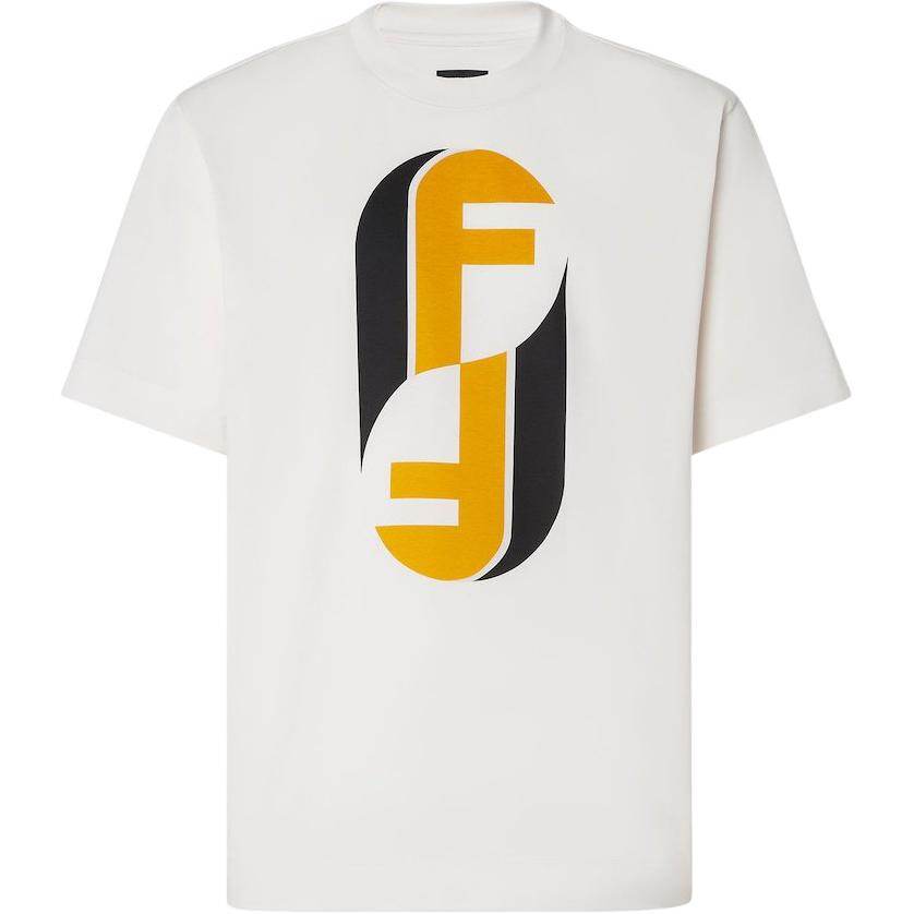 Kaos Pendek FENDI dengan Motif Gambar/Cetak, Cocok untuk Pria dan WanitaF-37