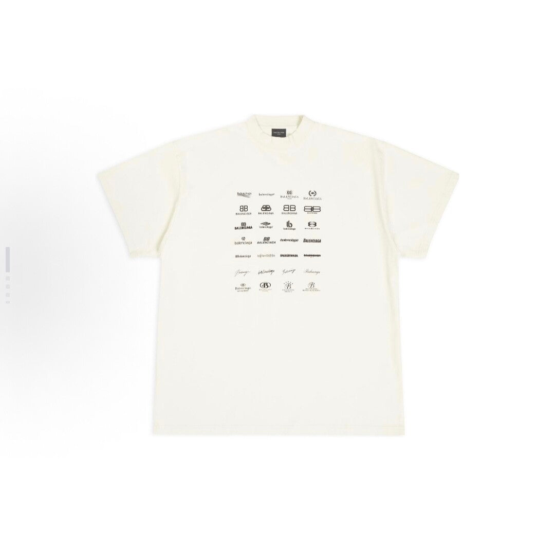 BALENCIAGA Kaos Logo Seri Huruf, Unisex '"COD '"  BA-2