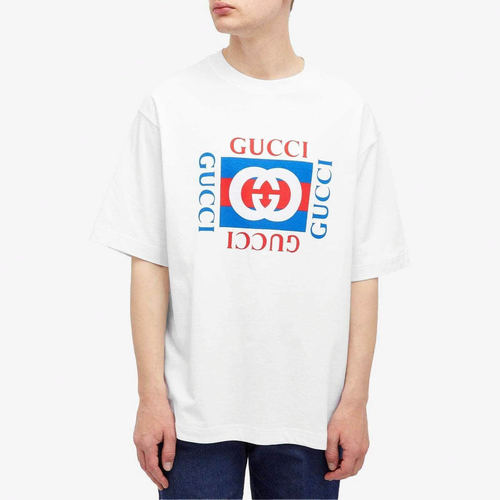 GUCCI Kaos Logo Seri Huruf, Unisex, COD '"    '"  G-26