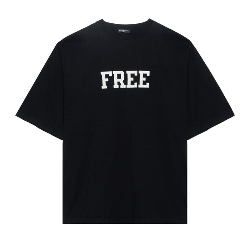 Kaos Pendek Balenciaga dengan Motif Gambar/Cetak, Cocok untuk Pria dan Wanita -BL-50