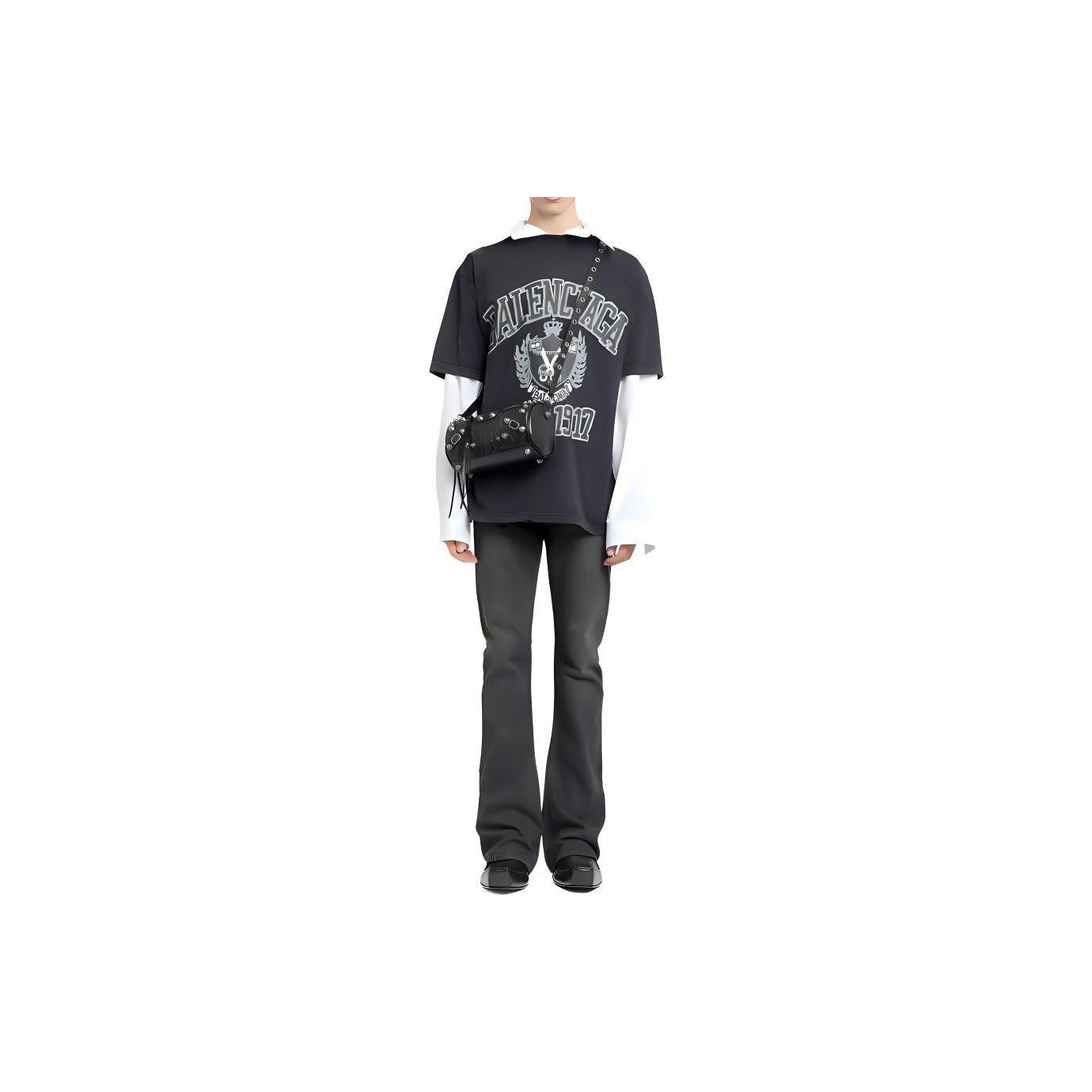 Kaos Pendek Balenciaga dengan Motif Gambar/Cetak, Cocok untuk Pria dan Wanita -BL-28