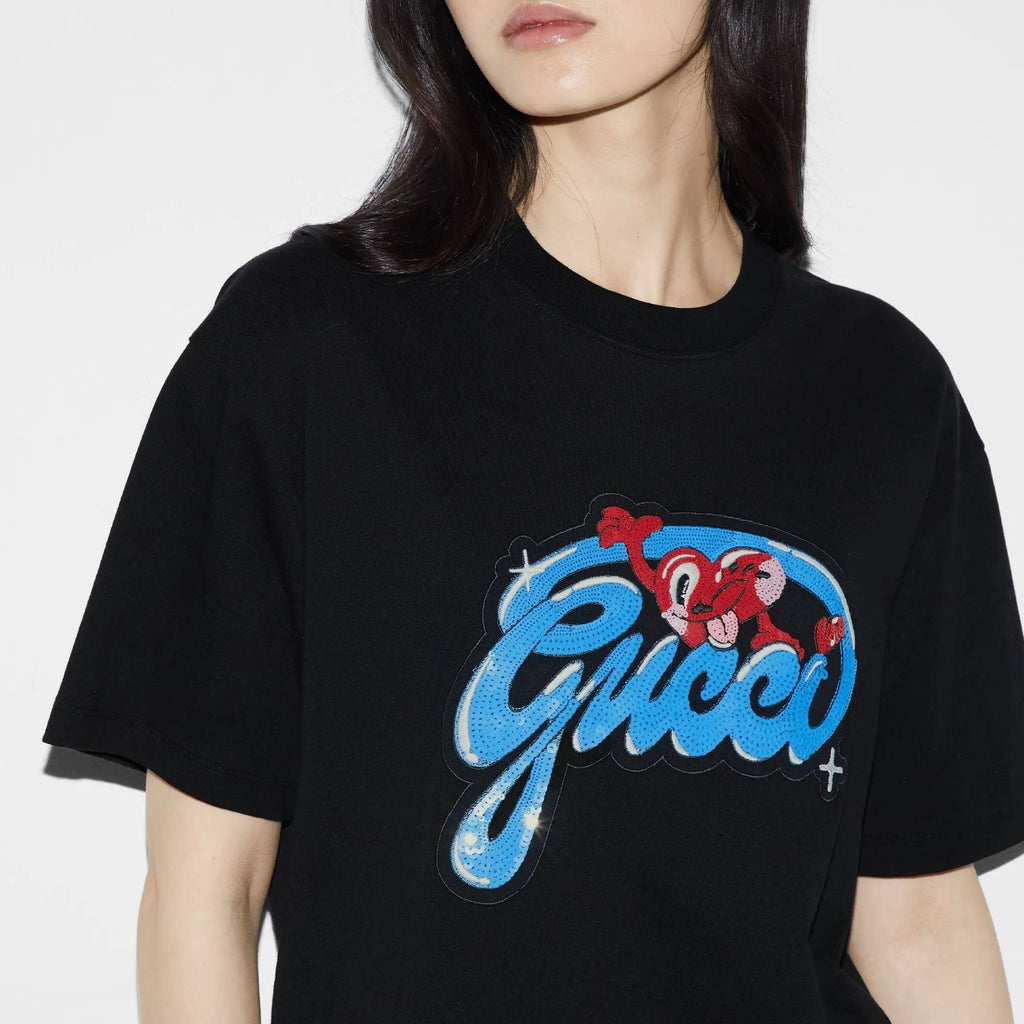 GUCCI Kaos Logo Seri Huruf, Unisex, COD '" "  G-95