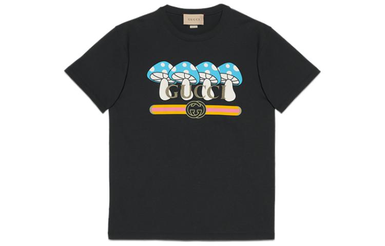 GUCCI Kaos Logo Seri Huruf, Unisex, COD '"   G-91
