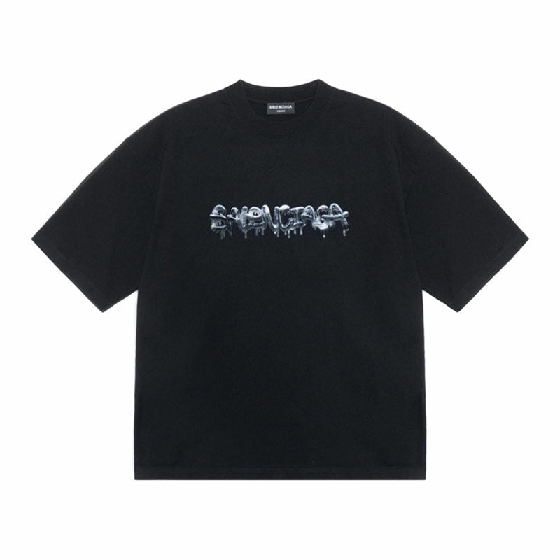 Kaos Pendek Balenciaga dengan Motif Gambar/Cetak, Cocok untuk Pria dan Wanita -BL-44