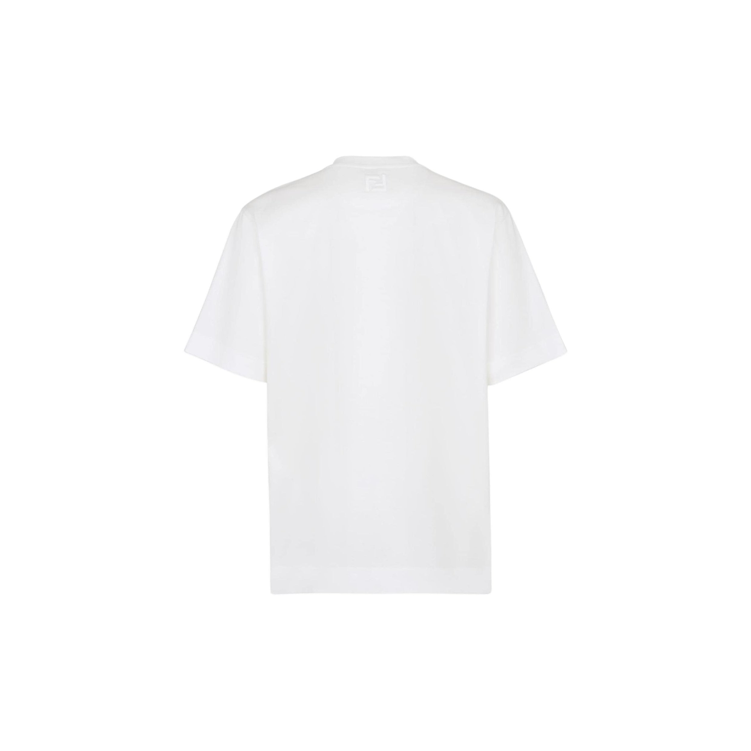 Kaos Pendek FENDI dengan Motif Gambar/Cetak, Cocok untuk Pria dan WanitaF-26