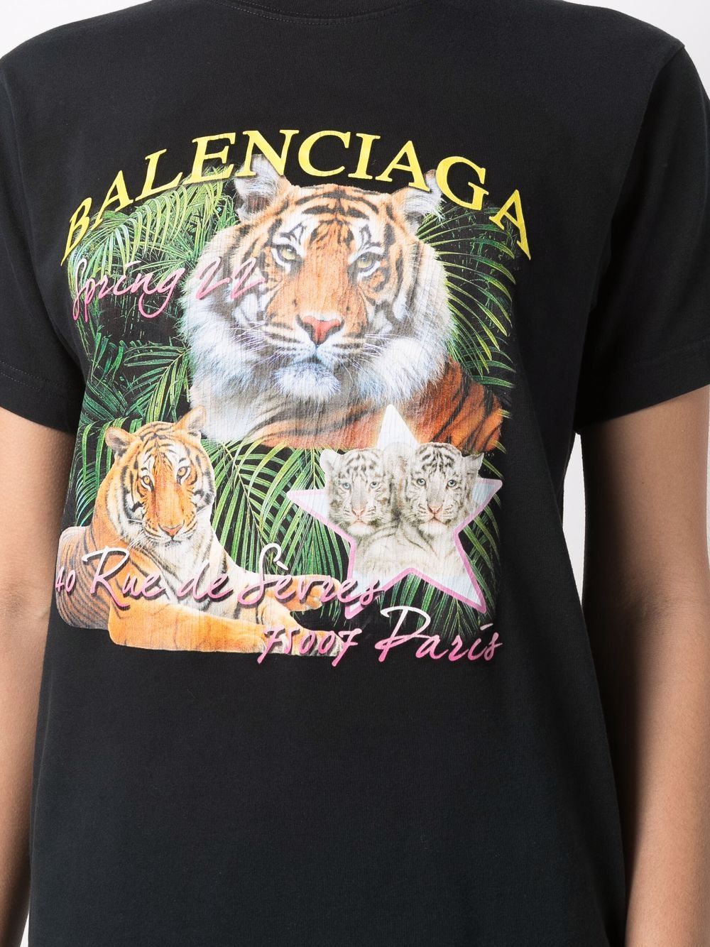 Kaos Pendek Balenciaga dengan Motif Gambar/Cetak, Cocok untuk Pria dan Wanita -BL-53