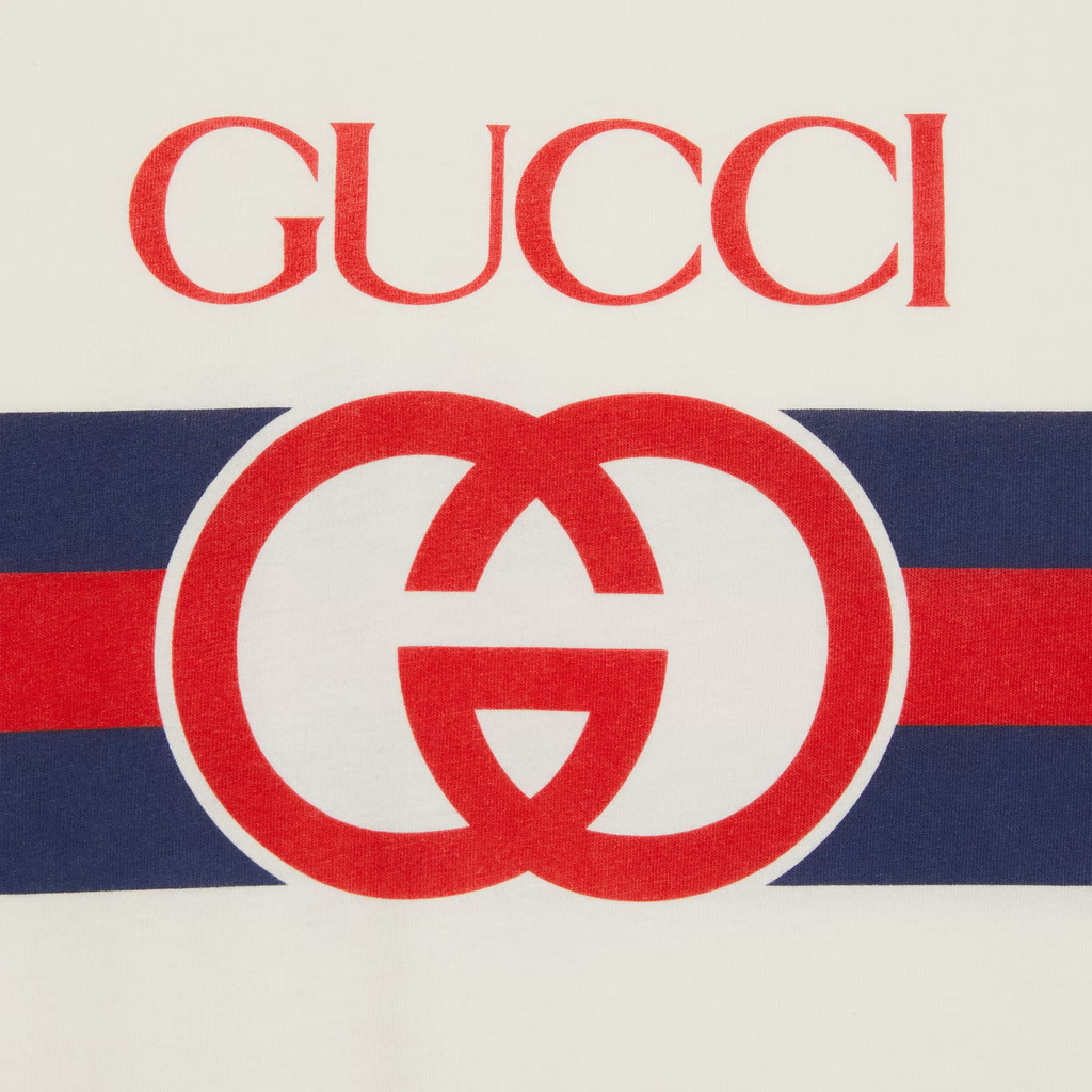 GUCCI Kaos Logo Seri Huruf, Unisex, COD '"    '"  G-49