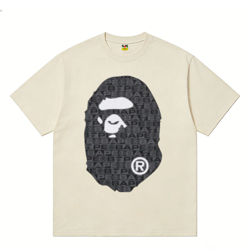 A BATHING APE Kaos Logo Seri Huruf, Unisex '"COD '"  AP-210