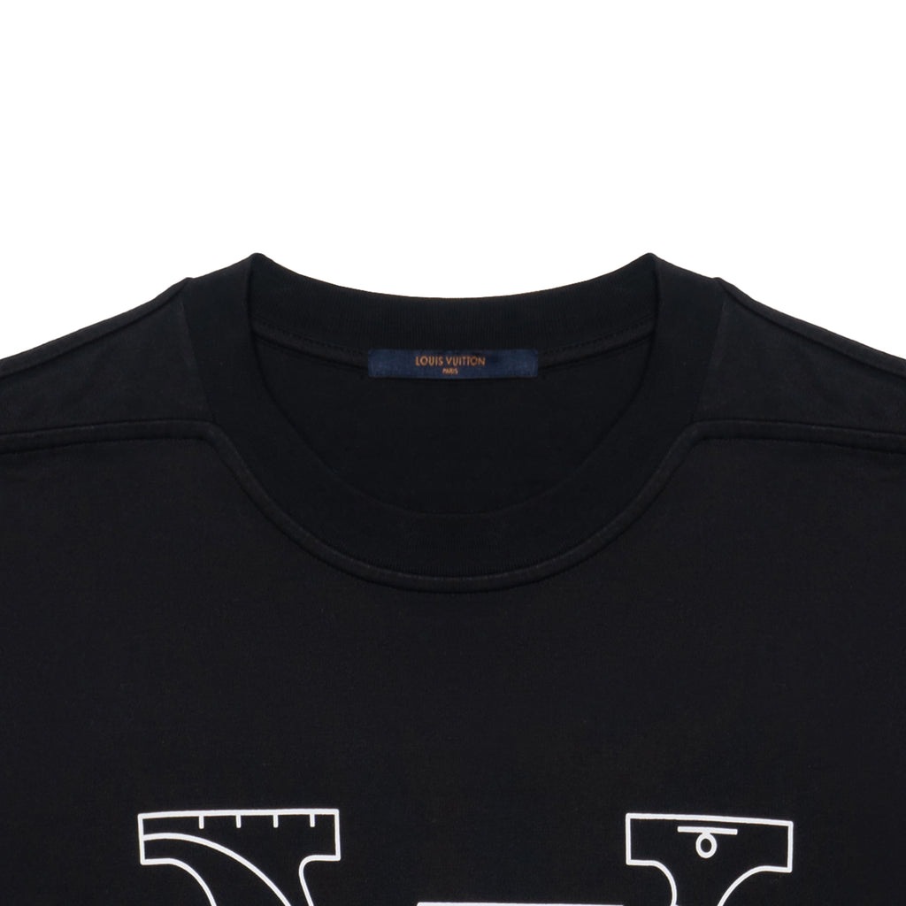 LV Kaos Logo Seri Huruf, Unisex, COD '-L-21