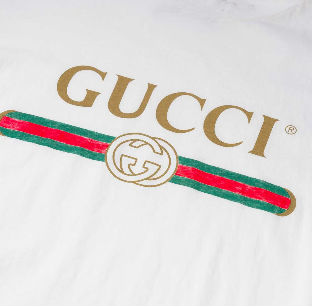 GUCCI Kaos Logo Seri Huruf, Unisex, COD '"    '"  GU9