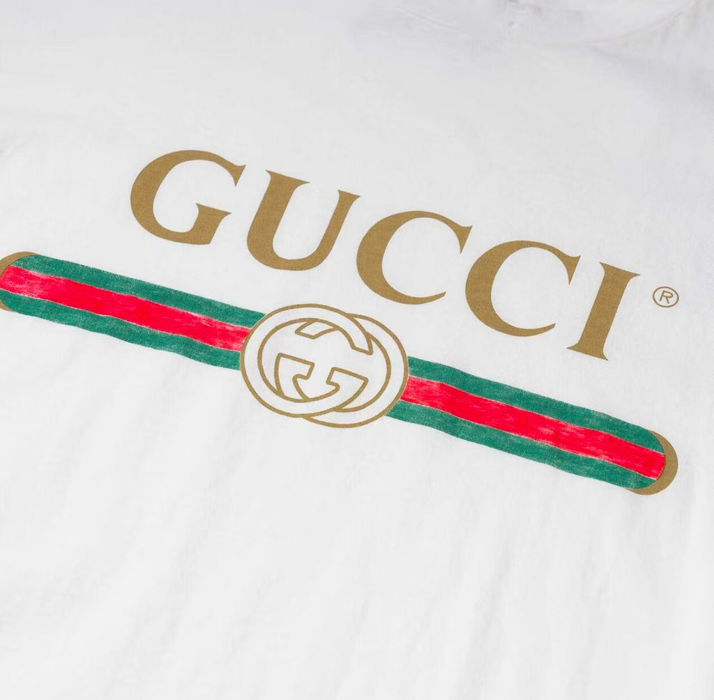 GUCCI Kaos Logo Seri Huruf, Unisex, COD '"    '"  GU9