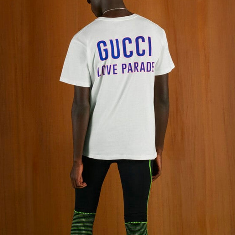 GUCCI Kaos Logo Seri Huruf, Unisex, COD '"   G-99