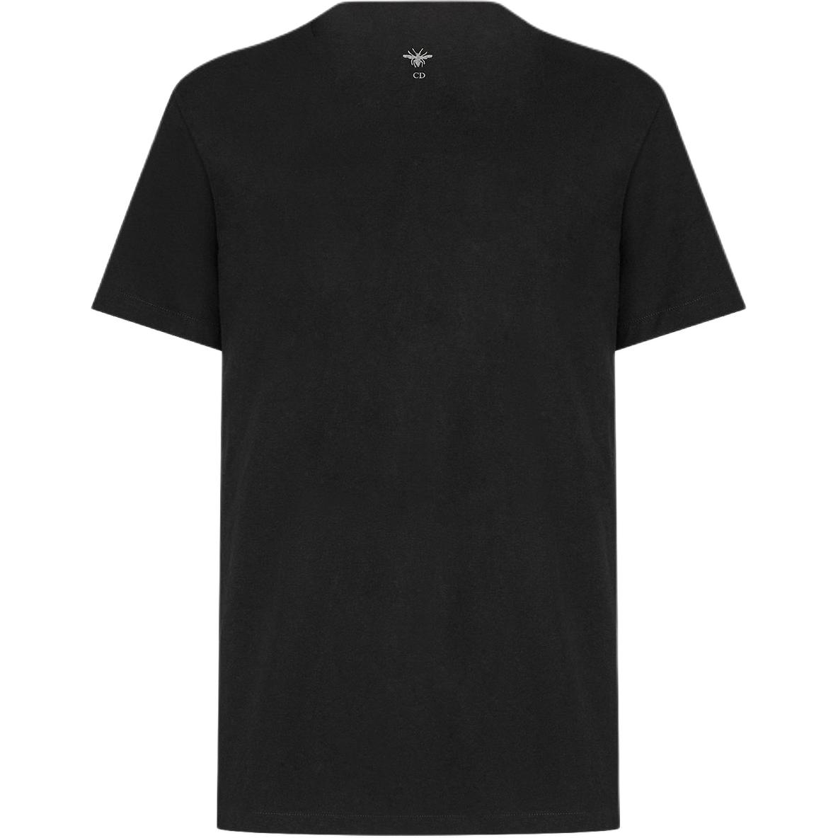 Kaos Pendek DIOR dengan Motif Gambar/Cetak, Cocok untuk Pria dan Wanita  -D-23